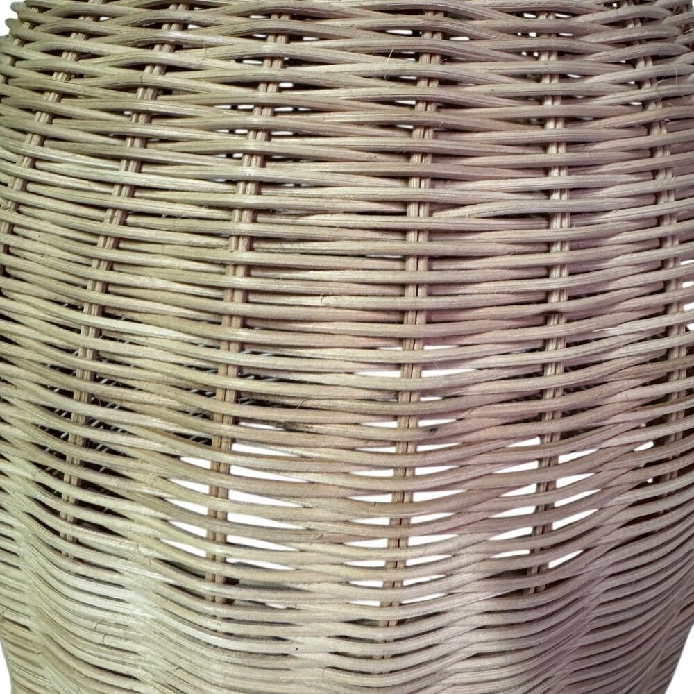 Handwoven Rattan Wicker Dome-Shaped Pendant Light Shade Beehive BoHo Coastal - Picture 2 of 4